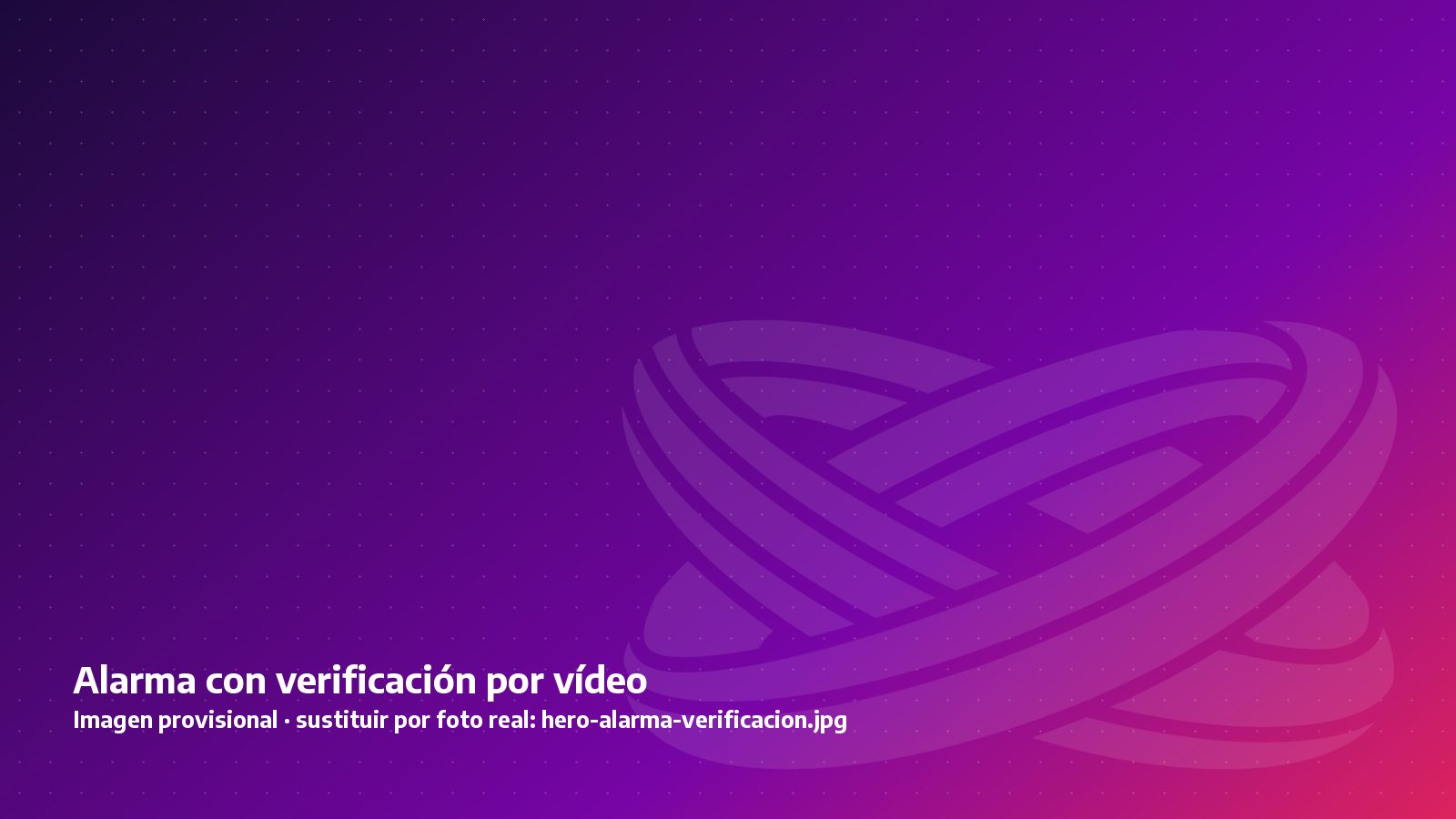 Central de alarma vía radio con detectores y verificación por vídeo en un chalet con parcela